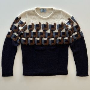 Prada Geometric Alpaca Sweater